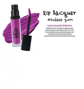 3ce Lip Lacquer Bubbe Gum